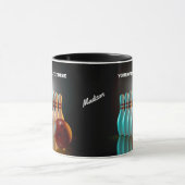 名前をカスタムする&文字ボーリングストライキ マグカップ (中央)