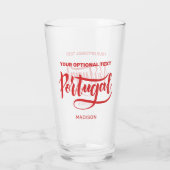 名前をカスタムする&文字ポルトガル タンブラーグラス (裏面)