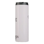 名前をカスタムする&文字ミュージカルクレフ、 音符記号注 タンブラー (裏面)