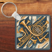 名前をカスタムする/文字ミュージカル楽器 キーホルダー (正面)