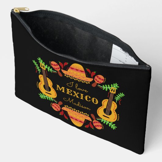 名前をカスタムする/文字メキシコ アクセサリーポーチ (見開き)
