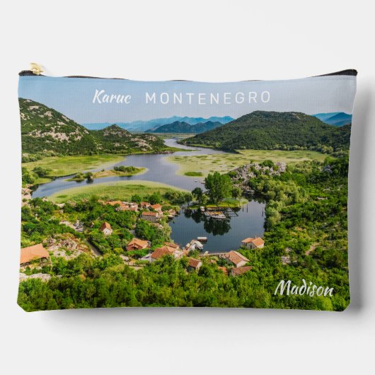 名前をカスタムする&文字モンテネグロ アクセサリーポーチ (正面)