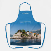 名前をカスタムする&文字モンテネグロ エプロン (正面)