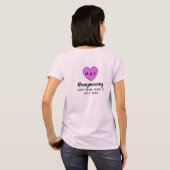 名前をカスタムする&文字ラブハート Tシャツ (裏面フル)