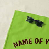 名前をカスタムする、文字及び色のビーチ猿 ビーチタオル (インサイチュ)