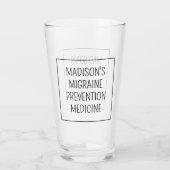 名前をカスタムする/文字片頭痛の予防 タンブラーグラス (正面)