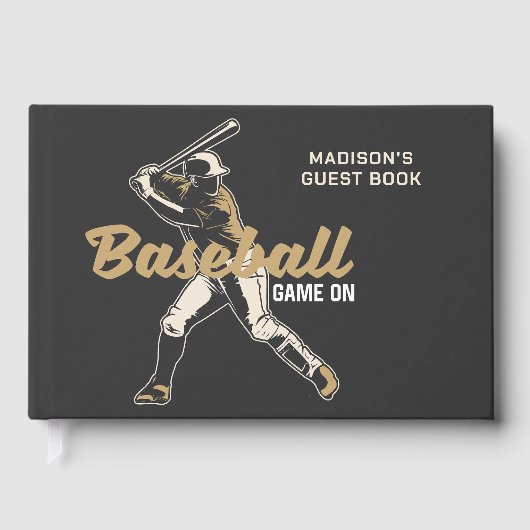 名前をカスタムする&文字野球選手 ゲストブック (正面)