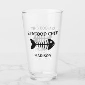 名前をカスタムする&文字魚 タンブラーグラス (正面)