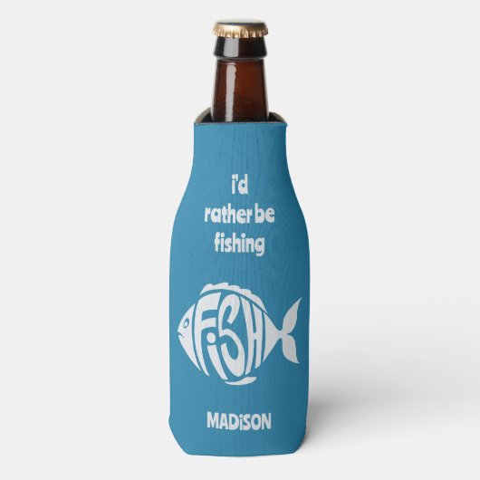 名前をカスタムする&文字魚 ボトルクーラー (ボトル正面)