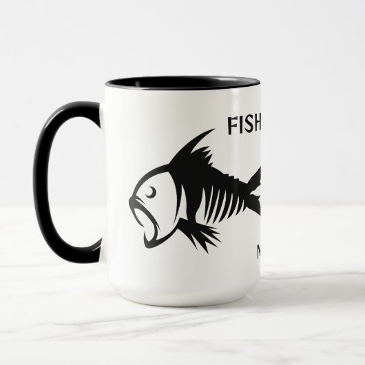 名前をカスタムする&文字魚 マグカップ (左)