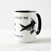 名前をカスタムする&文字魚 マグカップ (正面右)