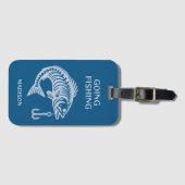 名前をカスタムする&文字魚 ラゲッジタグ (正面横)