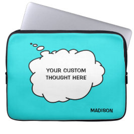 名前をカスタムする、文字、カラーバ考えブル ラップトップスリーブ
