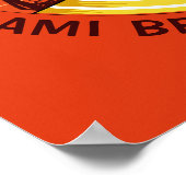 名前をカスタムする、文字、カラービーチモンキーポスター ポスター (角)