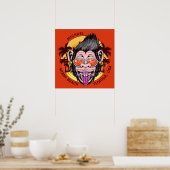 名前をカスタムする、文字、カラービーチモンキーポスター ポスター (キッチン)