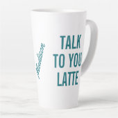 名前をカスタムする、文字、カラーラテマグ カフェラテマグ (右アングル)