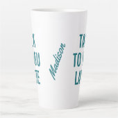 名前をカスタムする、文字、カラーラテマグ カフェラテマグ (正面)