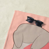 名前をカスタムする、文字&カラーラブコアラ ビーチタオル (インサイチュ)