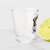 名前をカスタムする、文字、カラー野球 ショットグラス (左)