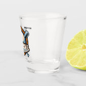 名前をカスタムする、文字、カラー野球 ショットグラス (右)