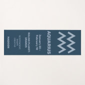 名前をカスタムする/文字&カラー〔占星術の〕十二宮図サインアクエリアス ヨガマット (正面(横))