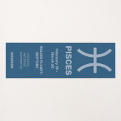 名前をカスタムする/文字&カラー〔占星術の〕十二宮図サインピセス ヨガマット (裏面(横))