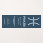 名前をカスタムする/文字&カラー〔占星術の〕十二宮図サインピセス ヨガマット (正面(横))