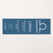 名前をカスタムする/文字&カラー〔占星術の〕十二宮図サインリブラ ヨガマット (裏面(横))