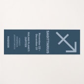 名前をカスタムする/文字&カラー〔占星術の〕十二宮図標識射手座 ヨガマット (正面(横))