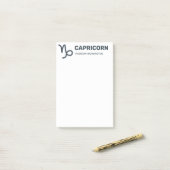 名前をカスタムする/文字&カラー〔占星術の〕十二宮図標識山羊座 ポストイット (デスク上)