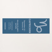 名前をカスタムする/文字&カラー〔占星術の〕十二宮図標識山羊座 ヨガマット (裏面(横))