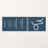 名前をカスタムする/文字&カラー〔占星術の〕十二宮図標識山羊座 ヨガマット (正面(横))