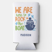 名前をカスタムする、文字&シークルーズ スリム缶クーラー (裏面)