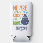 名前をカスタムする、文字&シークルーズ スリム缶クーラー (正面)