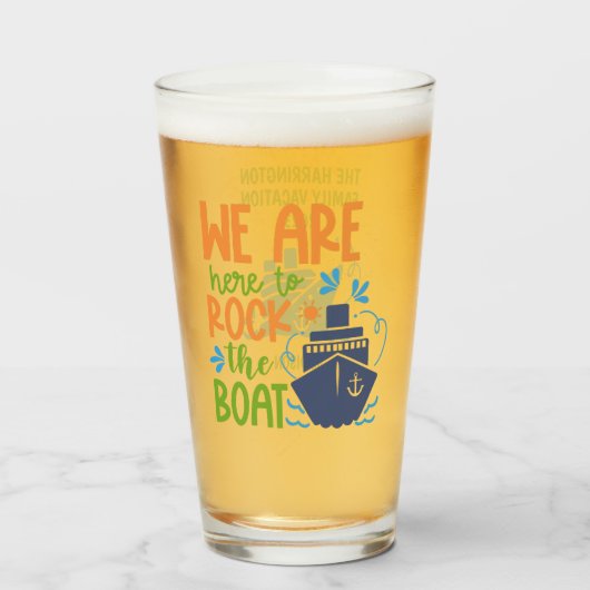 名前をカスタムする、文字&シークルーズ タンブラーグラス (ドリンク正面)