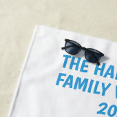 名前をカスタムする、文字&シークルーズ ビーチタオル (インサイチュ)