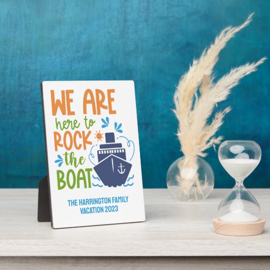 名前をカスタムする、文字&シークルーズ フォトプラーク (側面)