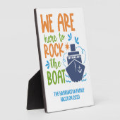 名前をカスタムする、文字&シークルーズ フォトプラーク (側面)