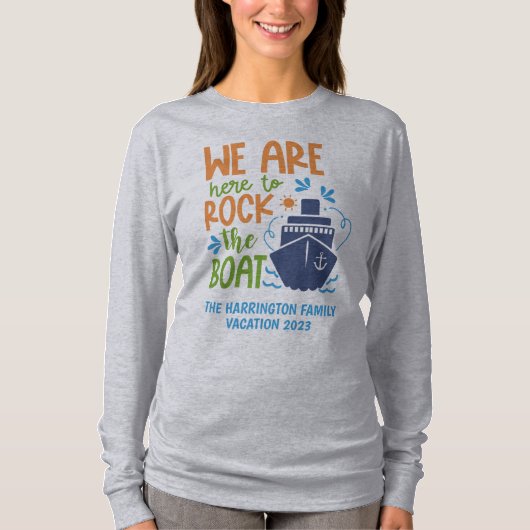 名前をカスタムする、文字&シークルーズ Tシャツ (正面)