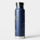 名前をカスタムする/文字〔占星術の〕十二宮図の署名 ウォーターボトル (右面)