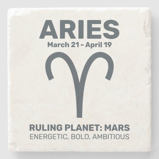 名前をカスタムする/文字〔占星術の〕十二宮図の署名 ストーンコースター (正面)