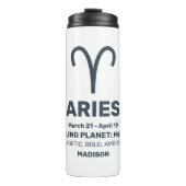 名前をカスタムする/文字〔占星術の〕十二宮図の署名 タンブラー (正面)