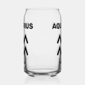 名前をカスタムする/文字〔占星術の〕十二宮図サインアクエリアス ガラス缶 (左)