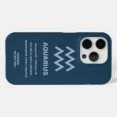 名前をカスタムする/文字〔占星術の〕十二宮図サインアクエリアス Case-Mate iPhoneケース (裏面 (横))