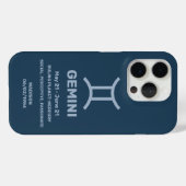 名前をカスタムする/文字〔占星術の〕十二宮図サインジェミニ Case-Mate iPhoneケース (裏面 (横))