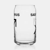 名前をカスタムする/文字〔占星術の〕十二宮図標識射手座 ガラス缶 (左)