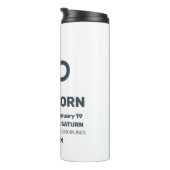 名前をカスタムする/文字〔占星術の〕十二宮図標識山羊座 タンブラー (回転右)