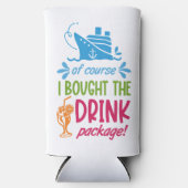 名前をカスタムする、文字、年間クルーズ スリム缶クーラー (正面)