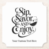 名前をカスタムする/文字sip、サバー楽しむ、 ペーパーコースター (正面)