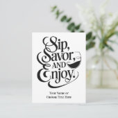 名前をカスタムする/文字sip、サバー楽しむ、 ポストカード (スタンド正面)